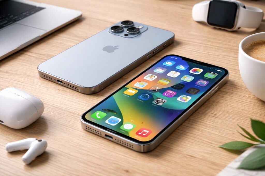 【アイコン変更なし】iPhoneホーム画面を30分でおしゃれに整理！ズボラ女子のための「色別」収納術を解説するアイキャッチ画像