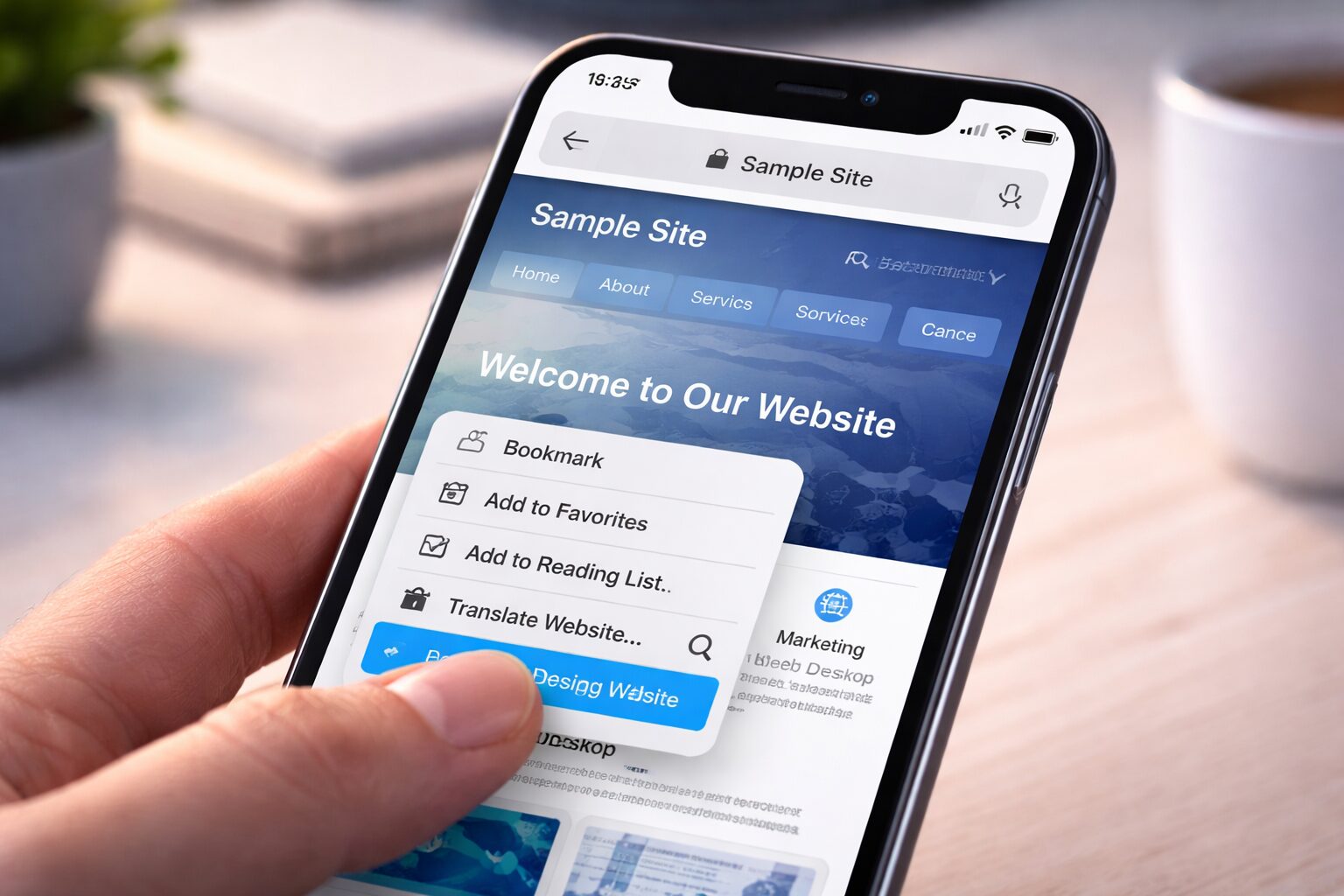 iPhoneでWebサイトを「PC表示（デスクトップ用）」に切り替える方法！Safari・Chrome対応