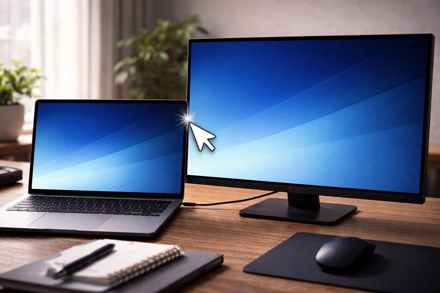 パソコンの2画面でマウスが移動できない!隣の画面に行かない原因と1分で直す設定方法