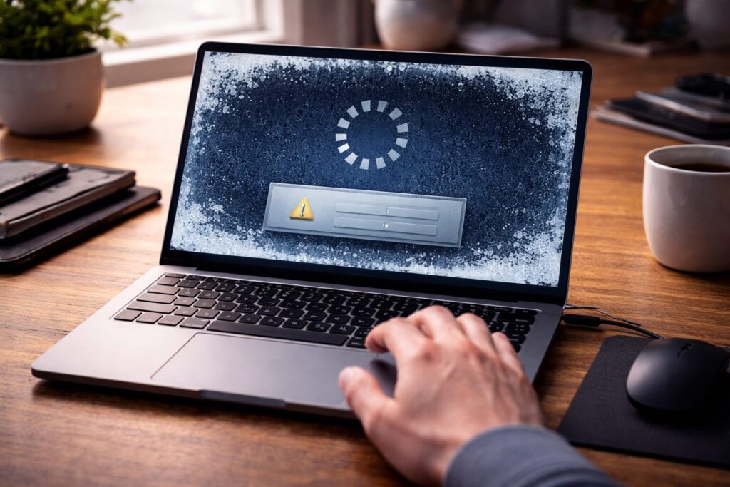 パソコンがフリーズして動かない！強制終了の前に試すべき対処法と原因