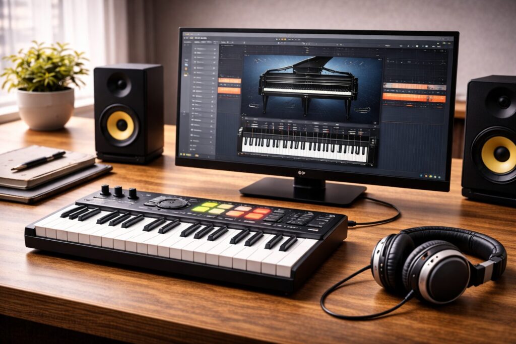 パソコンでピアノを弾く方法：無料ソフトから本格MIDIキーボード接続まで徹底解説