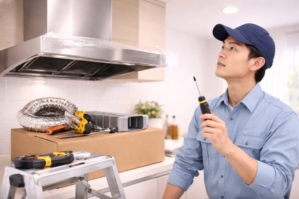 キッチン換気扇の交換は自分でできる？DIYの手順と資格が必要なケースを解説