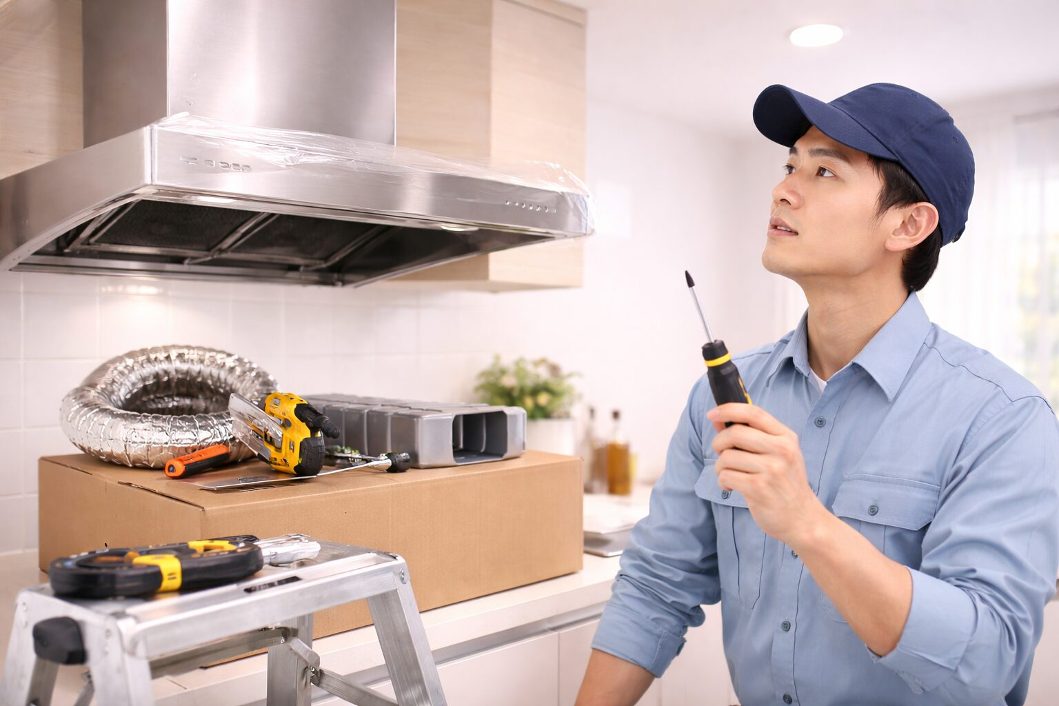 キッチン換気扇の交換は自分でできる？DIYの手順と資格が必要なケースを解説