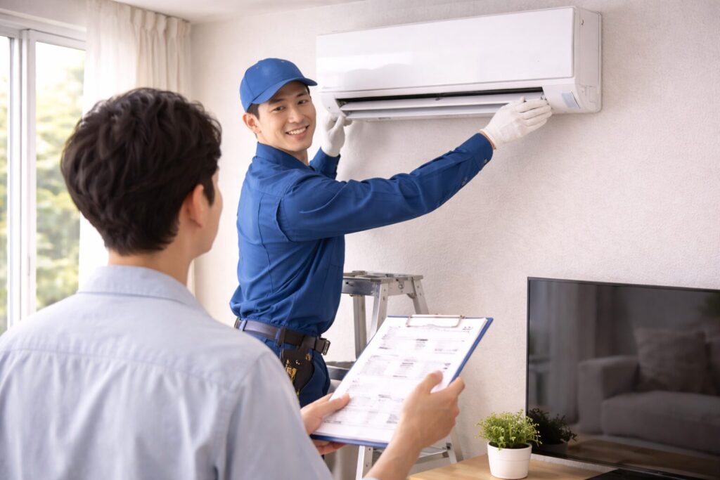 エアコン取り付けの立会いは何をする？当日の流れとトラブルを防ぐ注意点