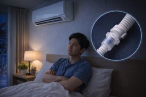 エアコンから「ポコポコ」音がして眠れない！原因と自分でできる解消法