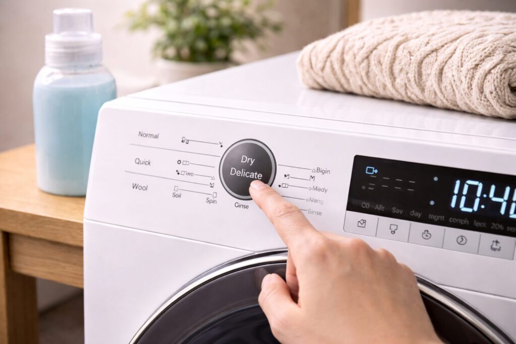 洗濯機の「ドライコース」とは？おしゃれ着洗いとの違いや洗剤の選び方を解説