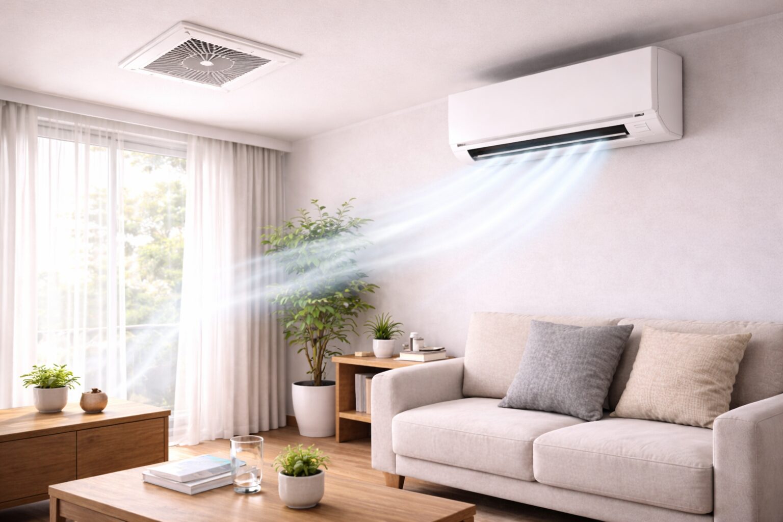 エアコンと換気扇は併用すべき？電気代への影響と効率的な換気方法を解説